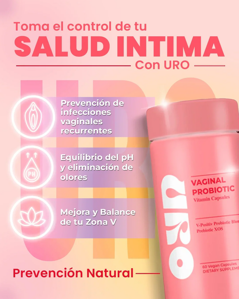 URO- PROBIÓTICOS VAGINALES MEJORA TU OLOR Y PH