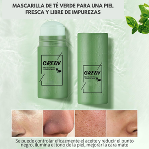 Mascarilla de te verde (Tratamiento completo para eliminar el acne y otras inperfecciones)