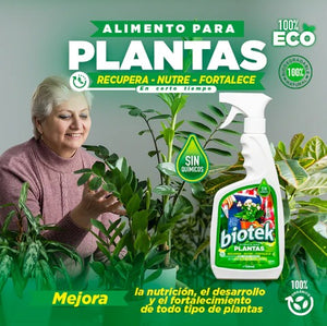 BIOTEK ® ALIMENTO REVITALIZADOR DE PLANTAS EN 24H