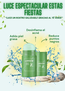 Mascarilla de te verde (Tratamiento completo para eliminar el acne y otras inperfecciones)